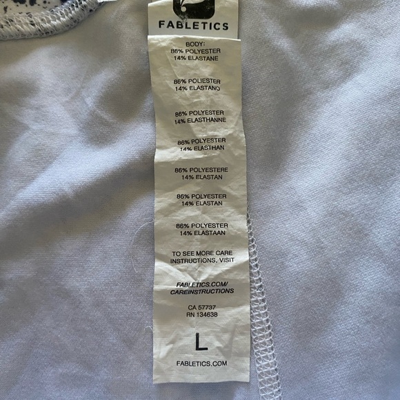 Fabletics Black and White Leggings for Versatile Comfort - Picture 3 of 4